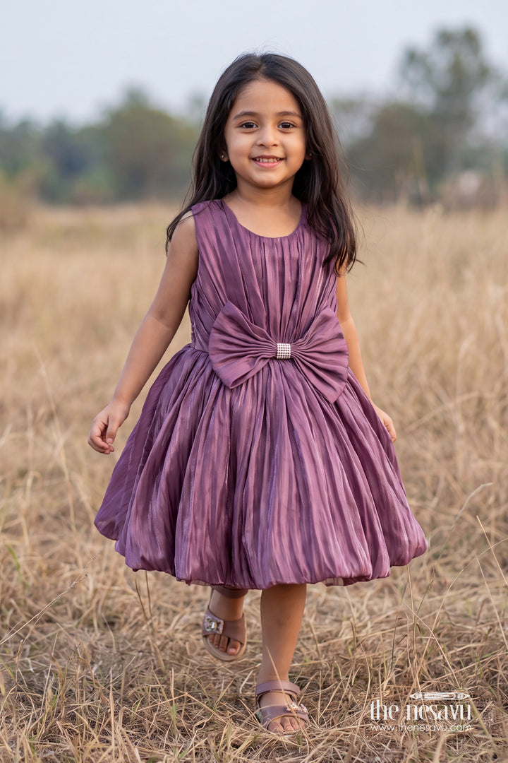 Party Dress for Girls in Purple for Family Celebrations