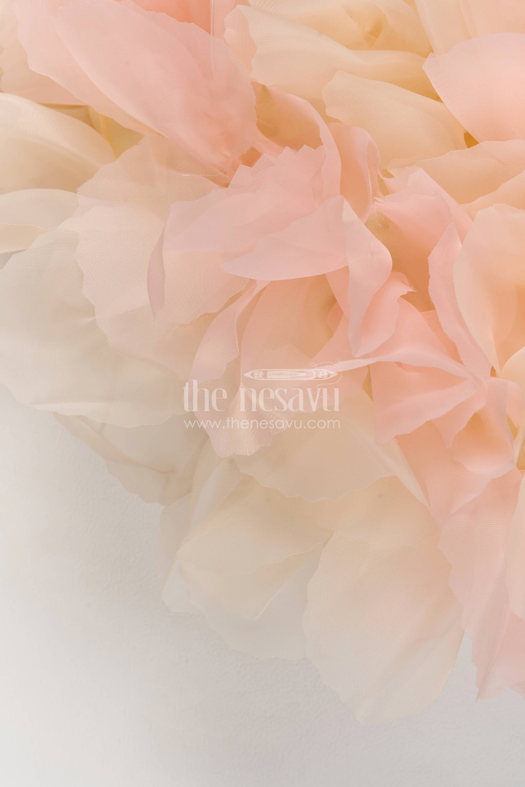 Designer Frock for Girls in Peach for Festive Gatherings