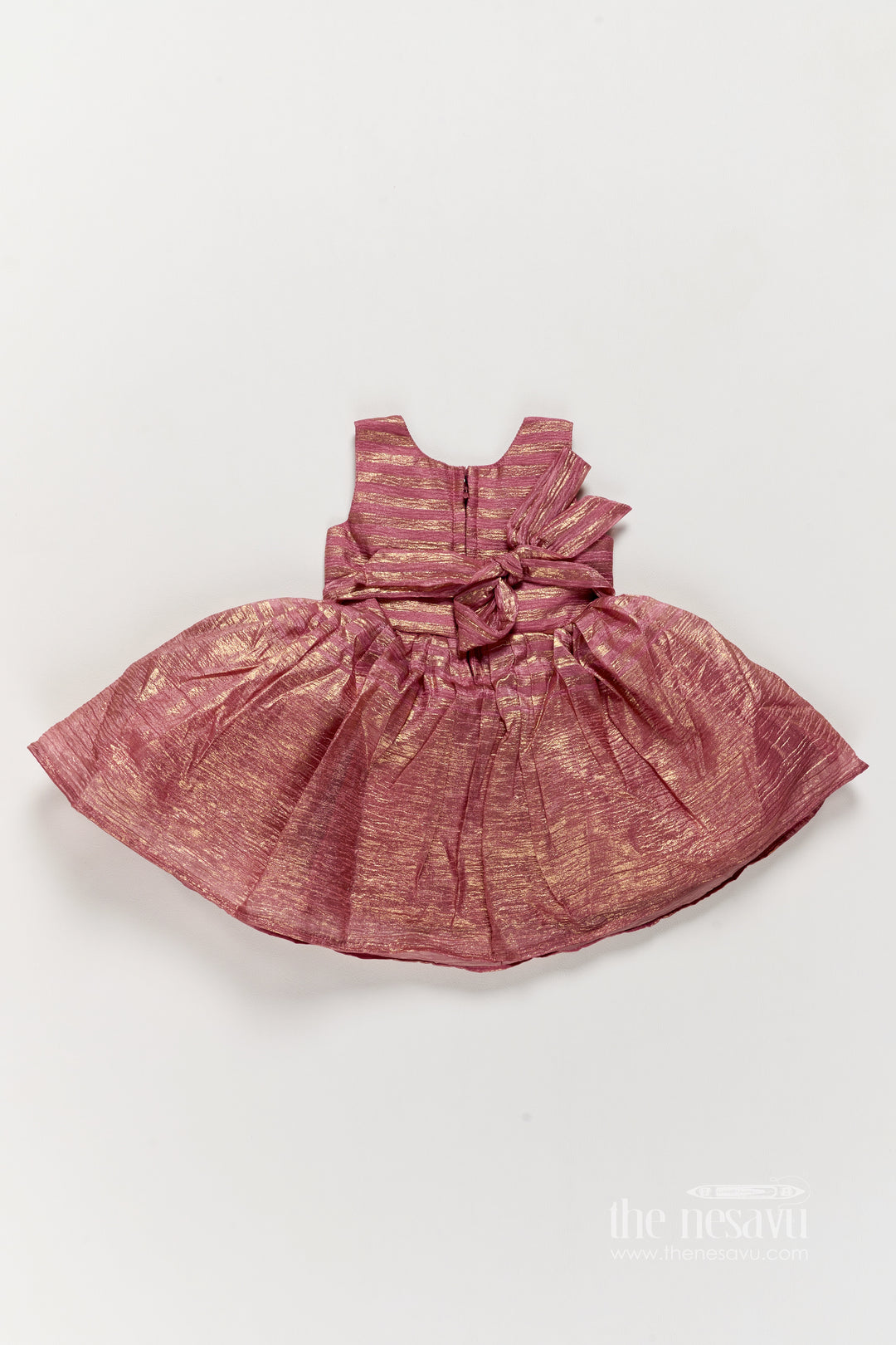 Girls Party Frock in Pink with Smart Tailoring