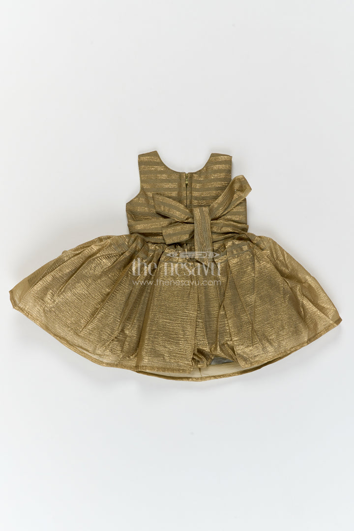 Girls Chinnon Chiffon Party Frock in Sage Green with Floral Yoke
