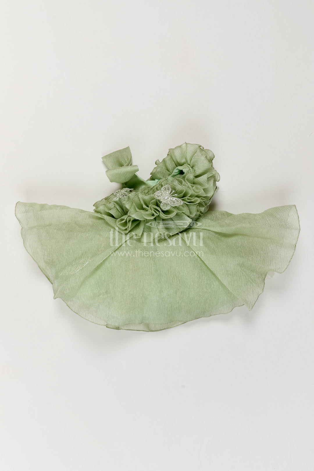 Party Dress for Girls with Floral Detailing for Festive Occasions