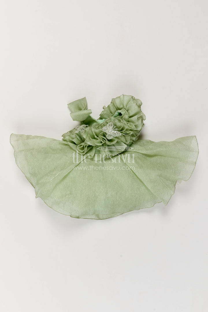 Party Dress for Girls with Floral Detailing for Festive Occasions