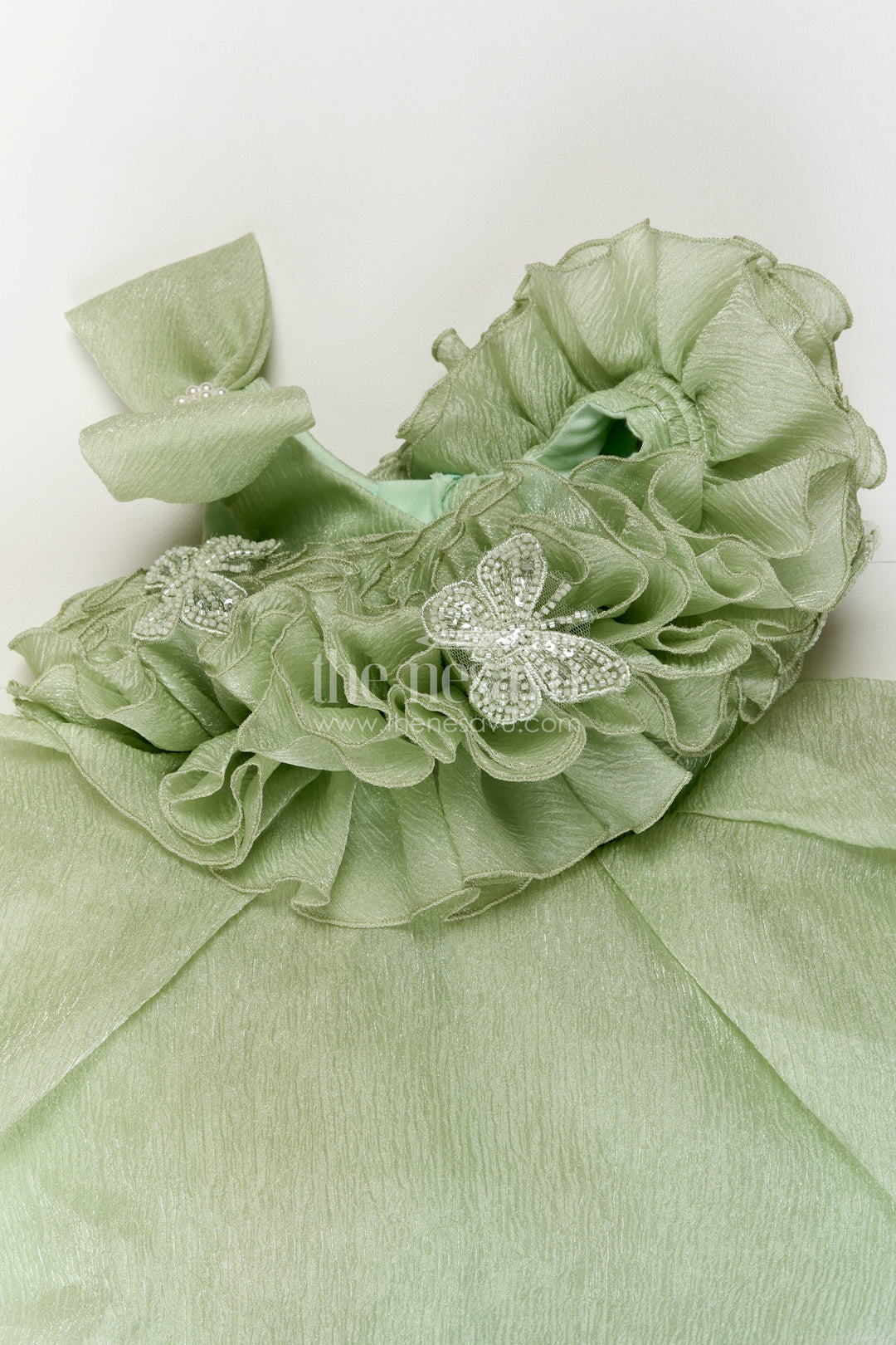 Party Dress for Girls with Floral Detailing for Festive Occasions