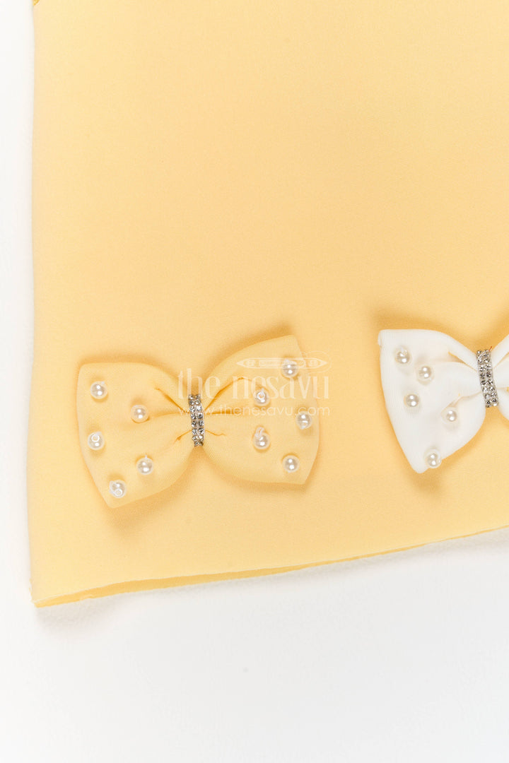 Party Dress for Girls in Yellow for Wedding Moments