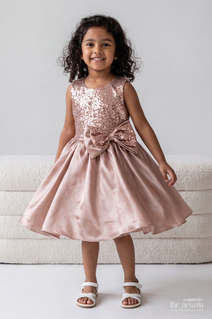 Party Dress for Girls in Grey for Family Celebrations