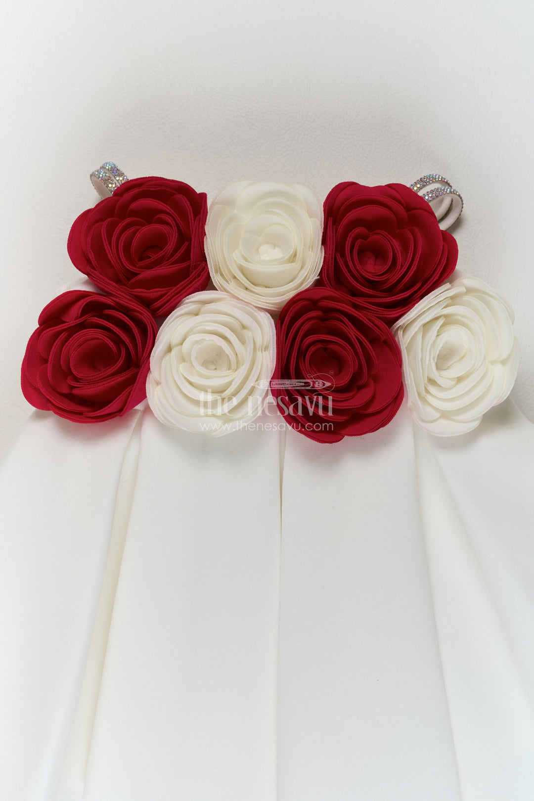 Party Dress for Girls in White for Milestone Days