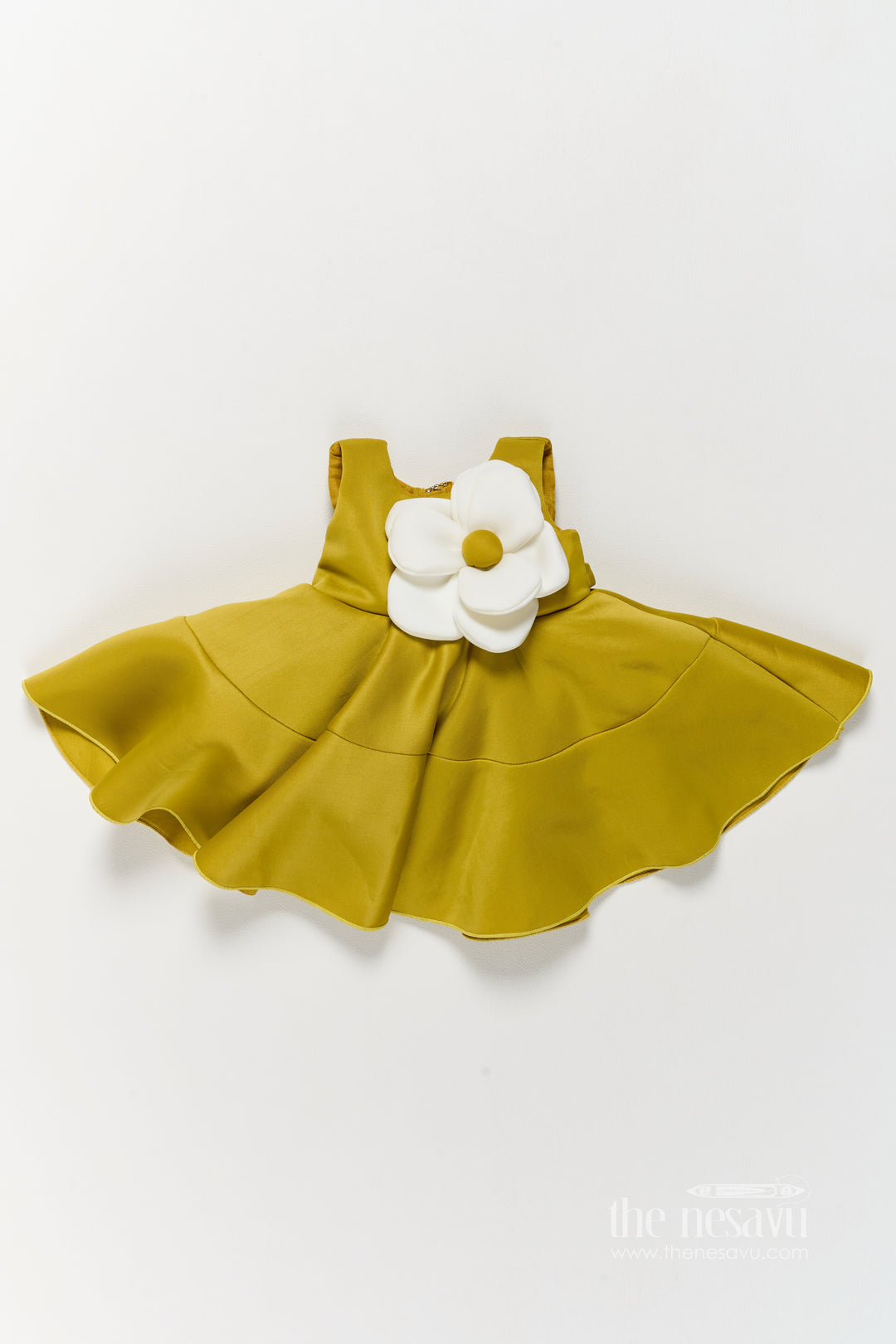 Designer Frock for Girls in Green for Festive Gatherings