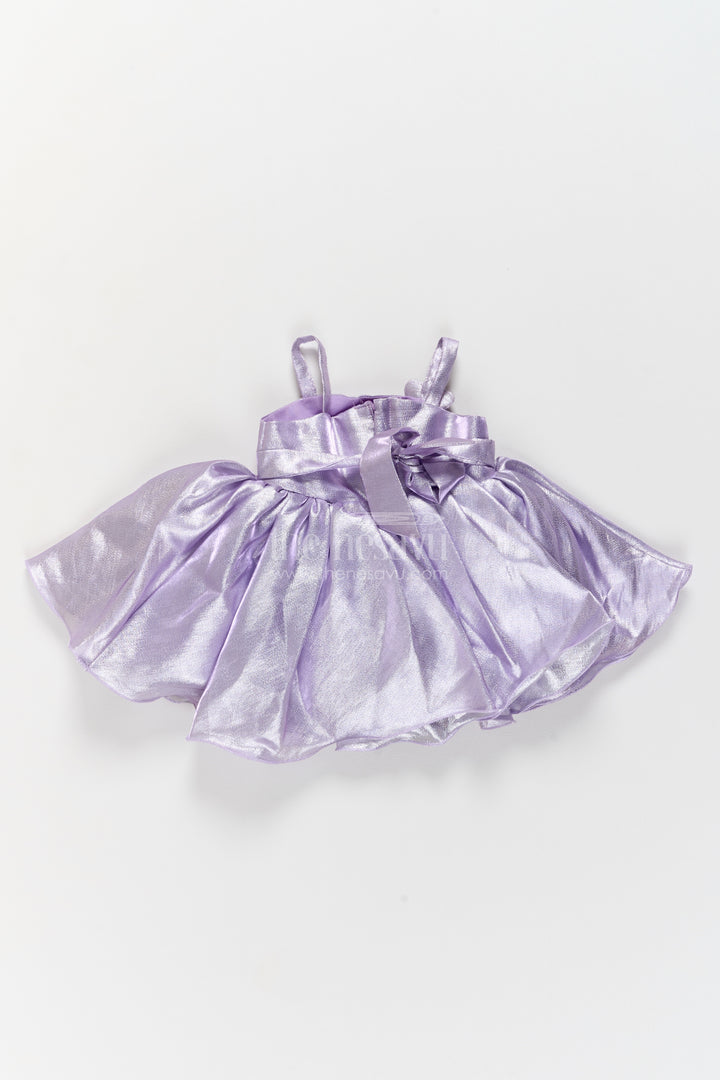 Girls Party Frock in Purple with Smart Tailoring