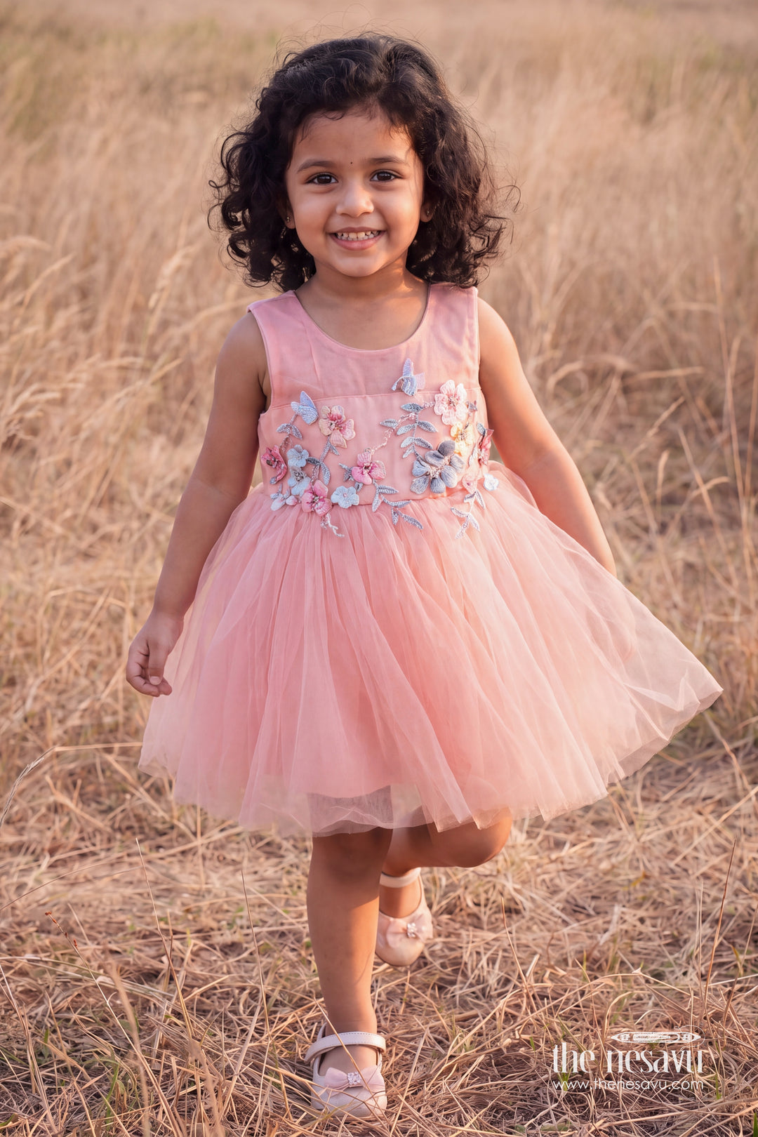 Party Dress for Girls in Pink for Family Celebrations