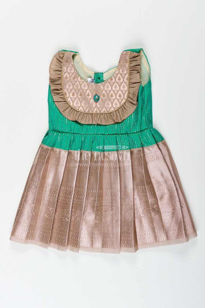 Baby girl silk frock for traditional functions and celebrations