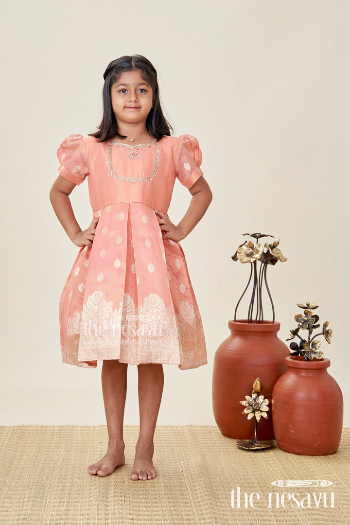 Pattu Frock For Baby Girl Naming Ceremony