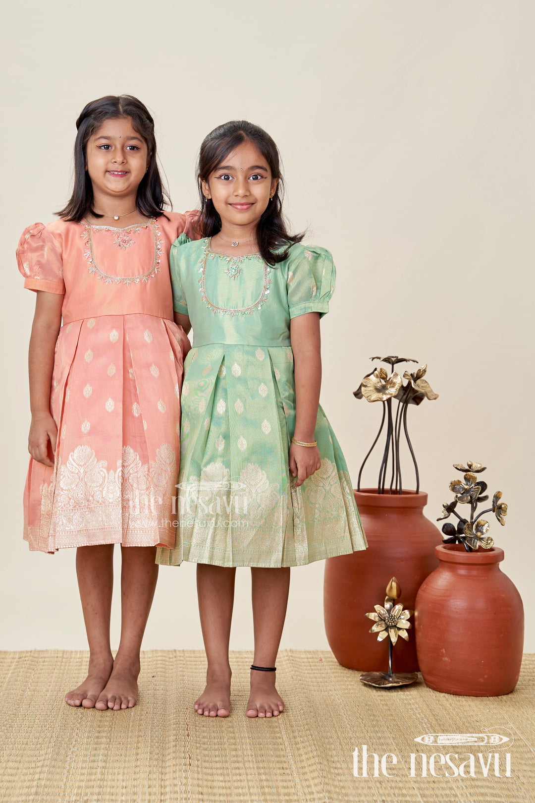 Pattu Frock For Baby Girl Naming Ceremony