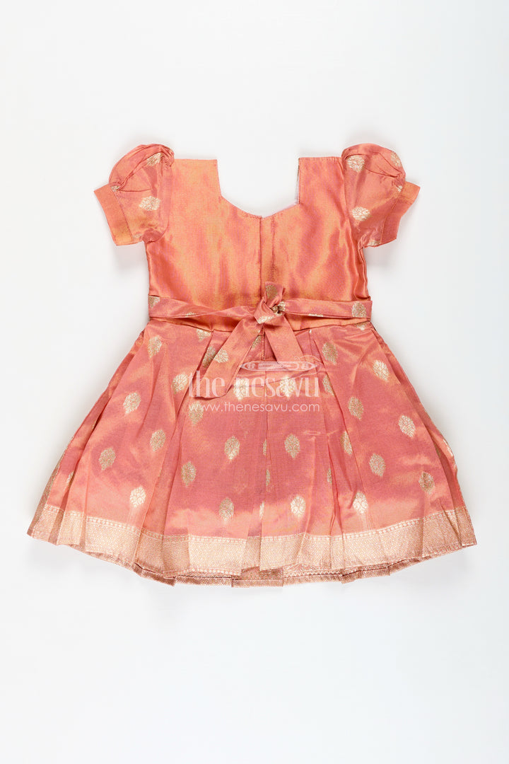 Pattu Frock For Baby Girl Naming Ceremony