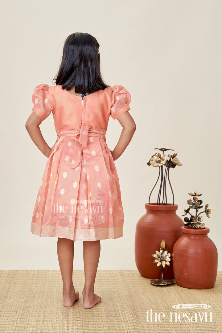 Pattu Frock For Baby Girl Naming Ceremony