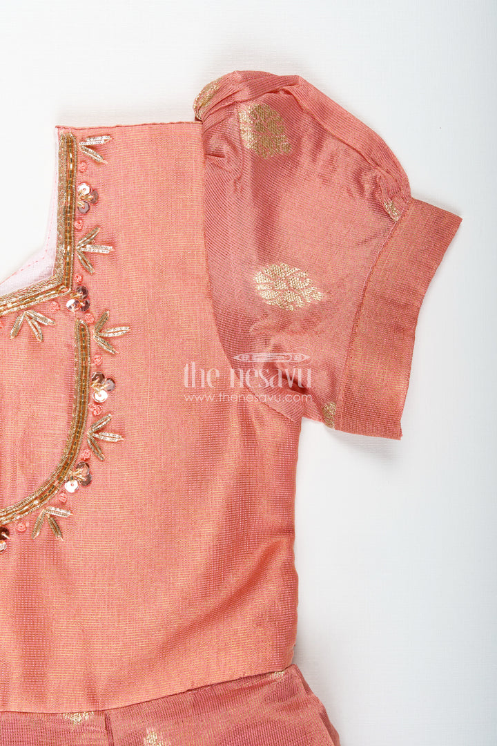 Pattu Frock For Baby Girl Naming Ceremony