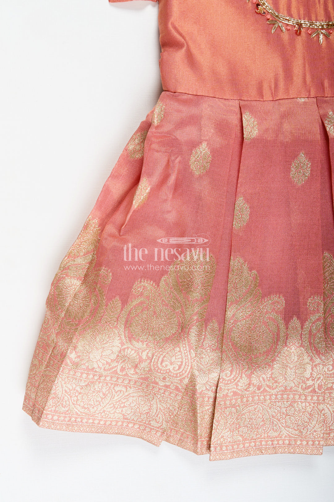Pattu Frock For Baby Girl Naming Ceremony