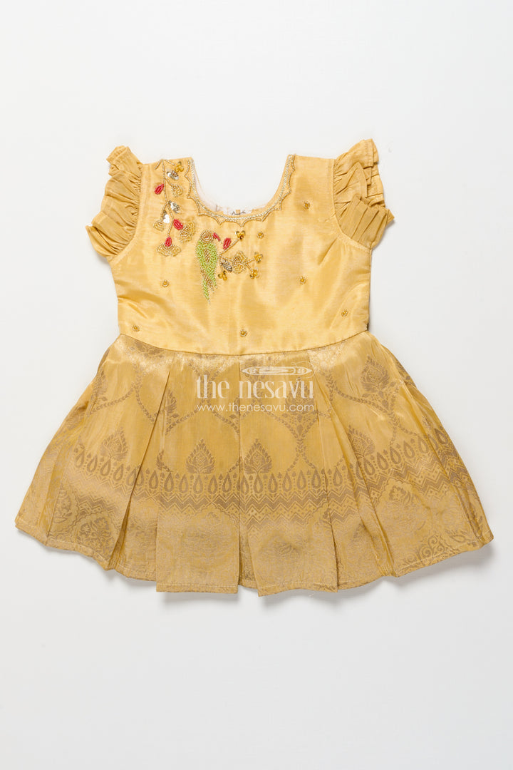 Baby Girl Silk Frock for Birthdays and Festive Occasions