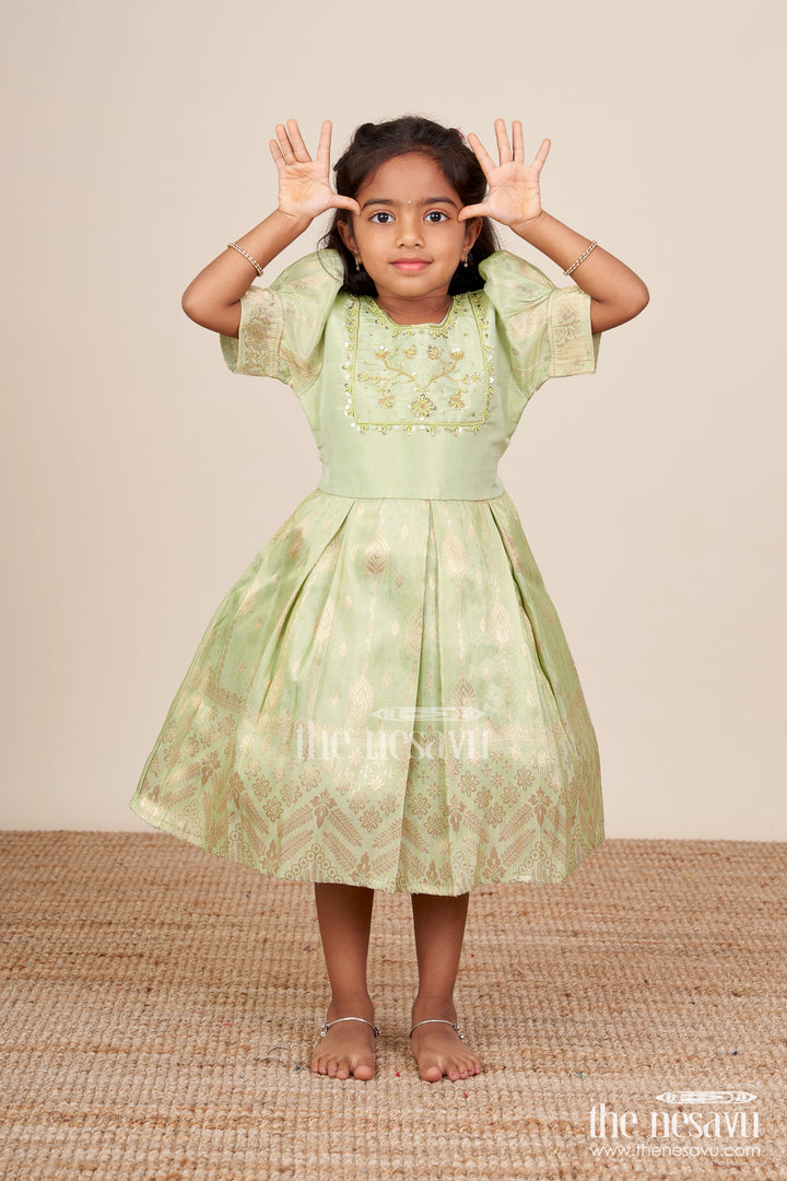 Baby Girl Silk Frock for Traditional Occasions and Milestone Moments