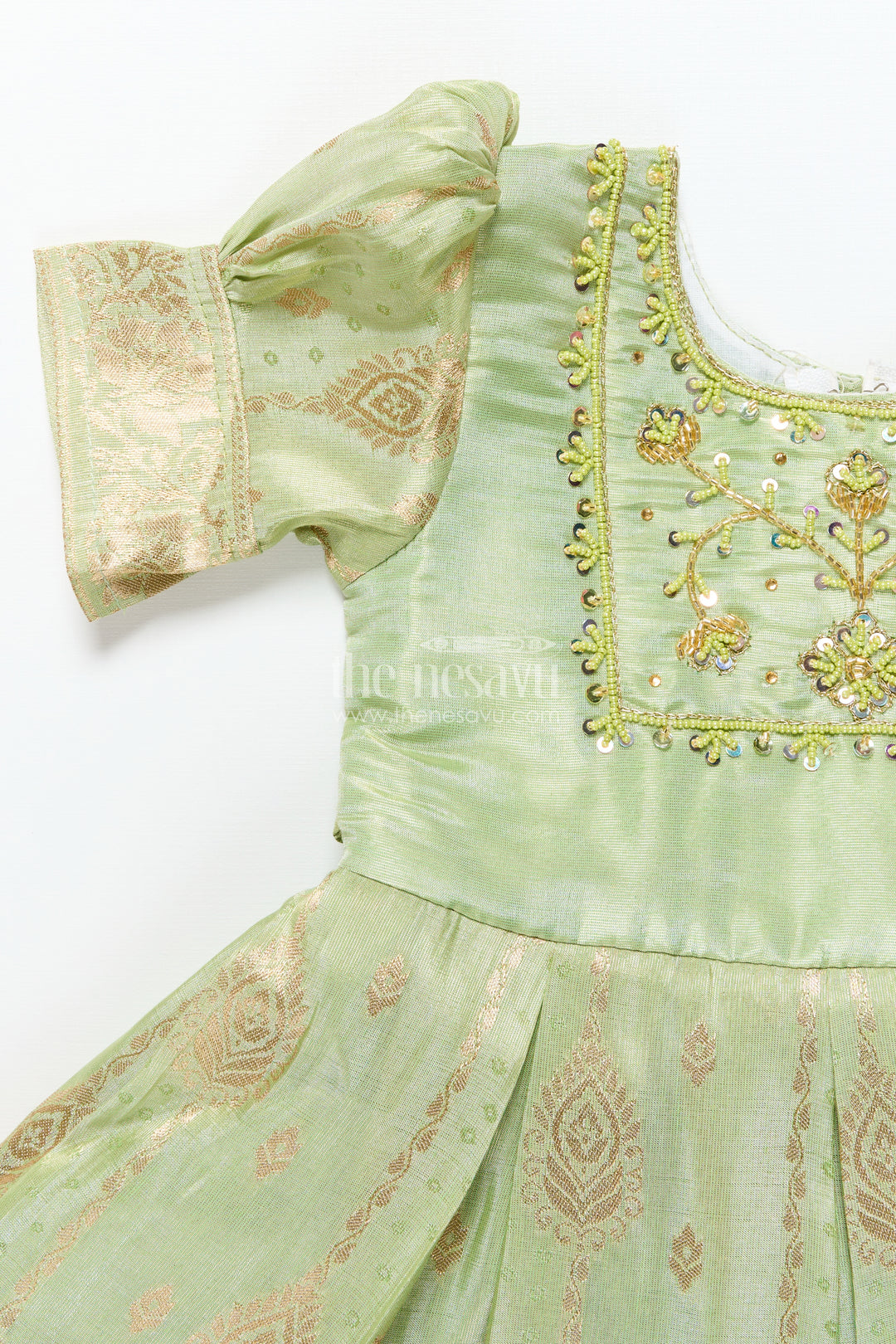 Baby girl silk frock for traditional occasions and milestone moments