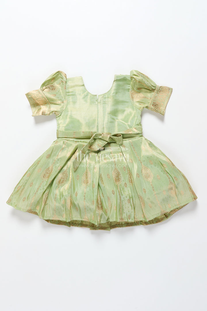 Baby girl silk frock for traditional occasions and milestone moments