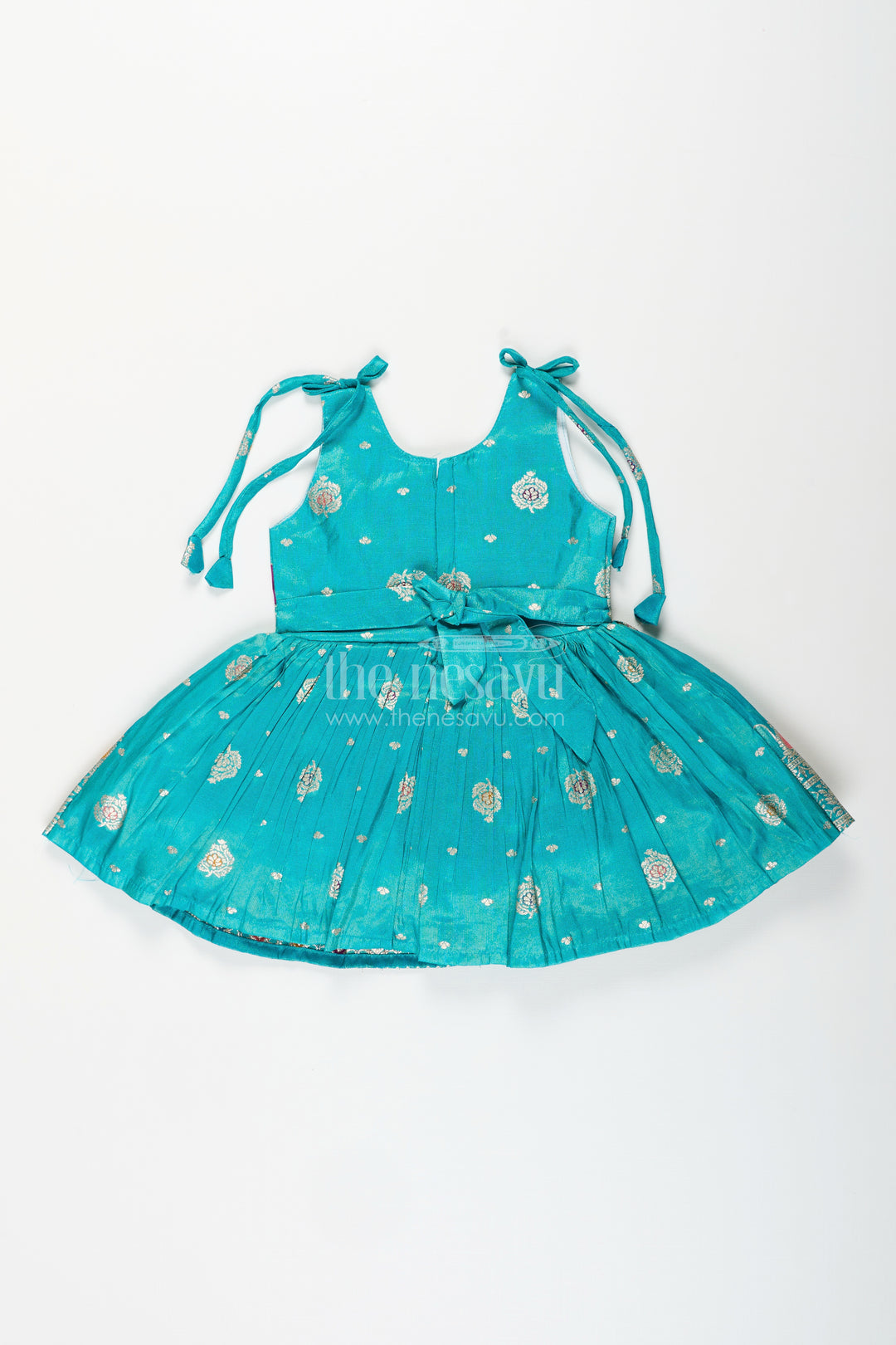 Baby girl silk party frock for festive occasions and birthdays