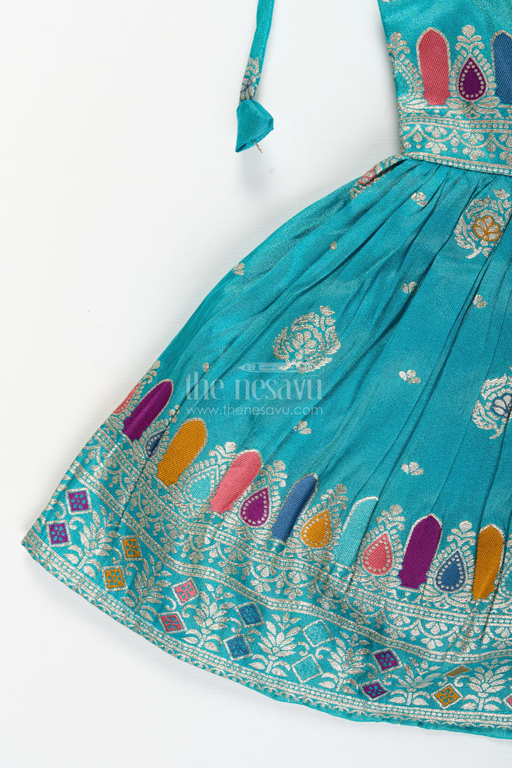 Baby girl silk party frock for festive occasions and birthdays