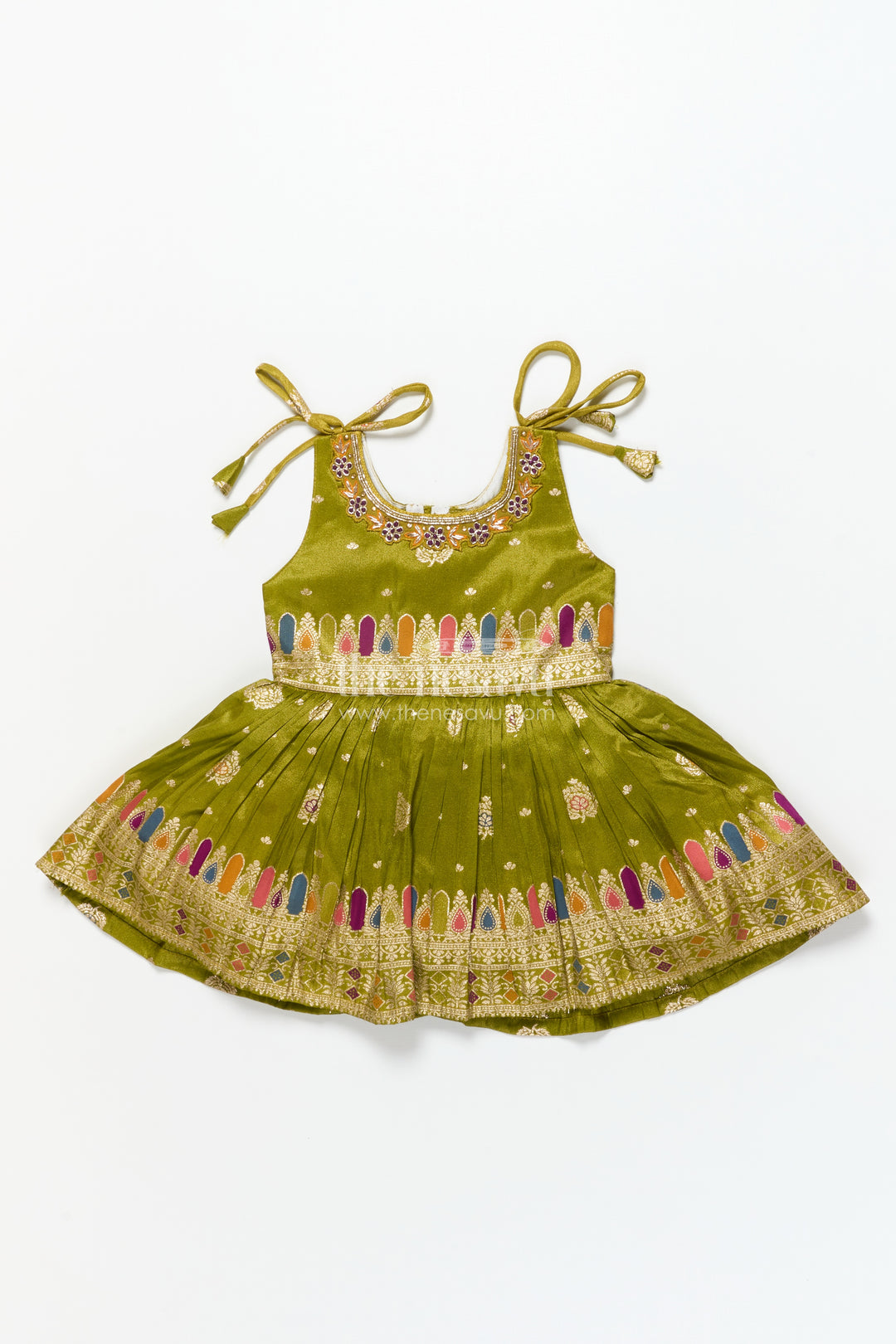 Baby Girl Ethnic Frock for Weddings and Festive Occasions