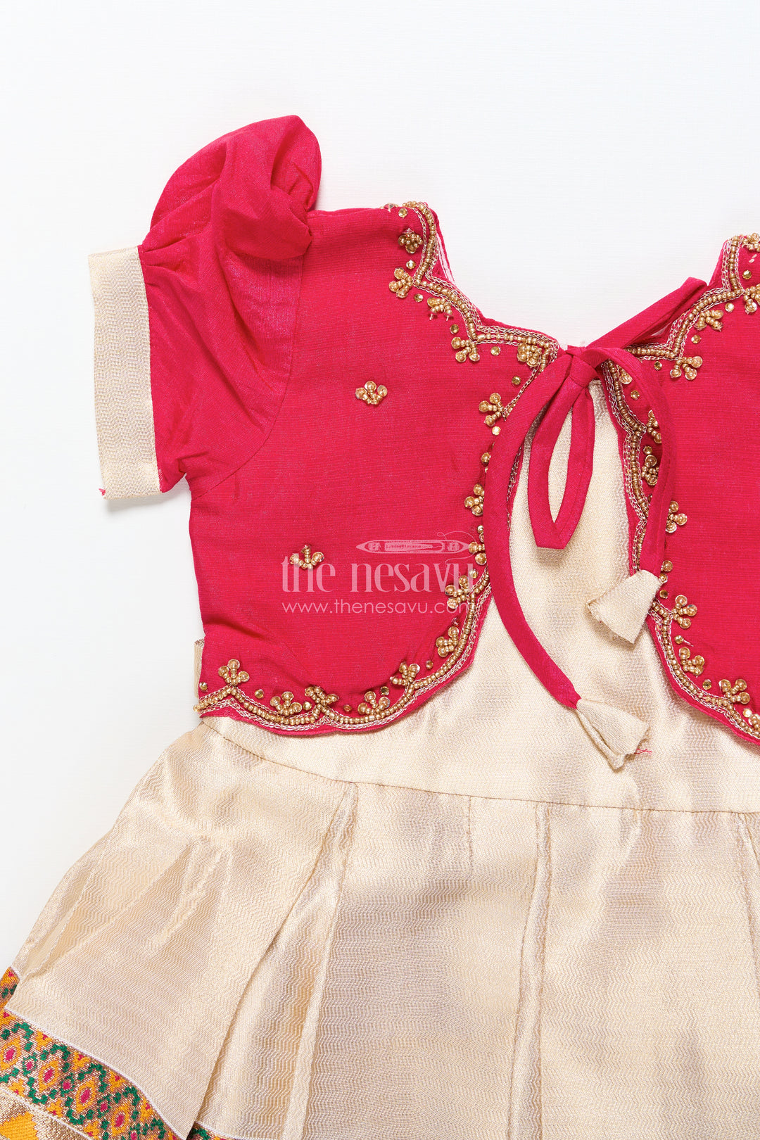 Baby girl silk frock for festive events and traditional functions