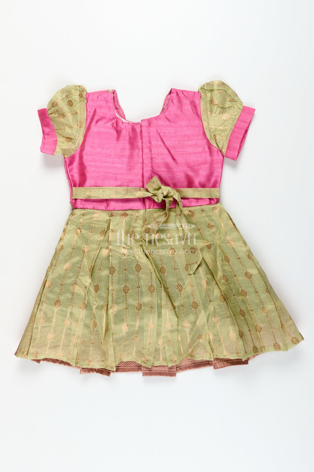 Baby girl silk frock for traditional functions and family occasions