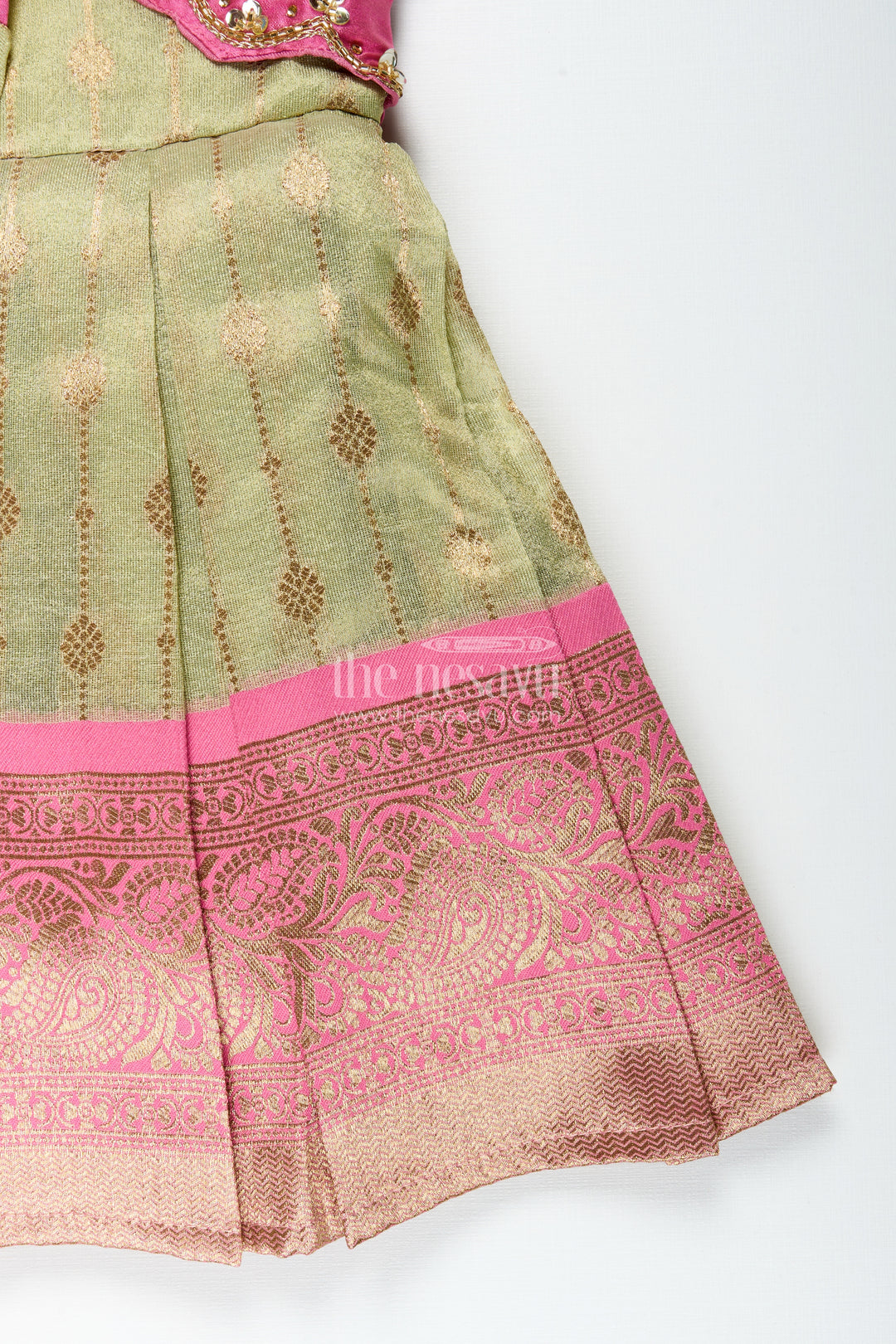 Baby girl silk frock for traditional functions and family occasions