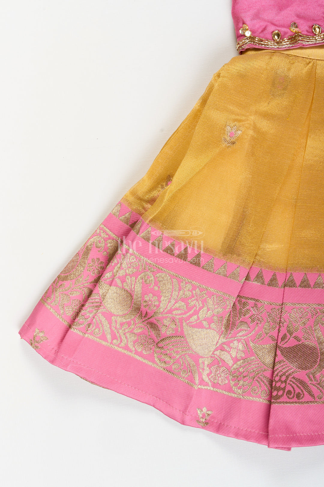 Baby girl traditional silk frock for birthday and ethnic photoshoots