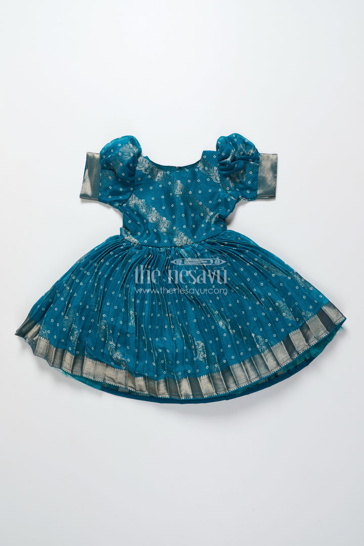 Silk frock for toddler girls perfect for ethnic functions and festivals