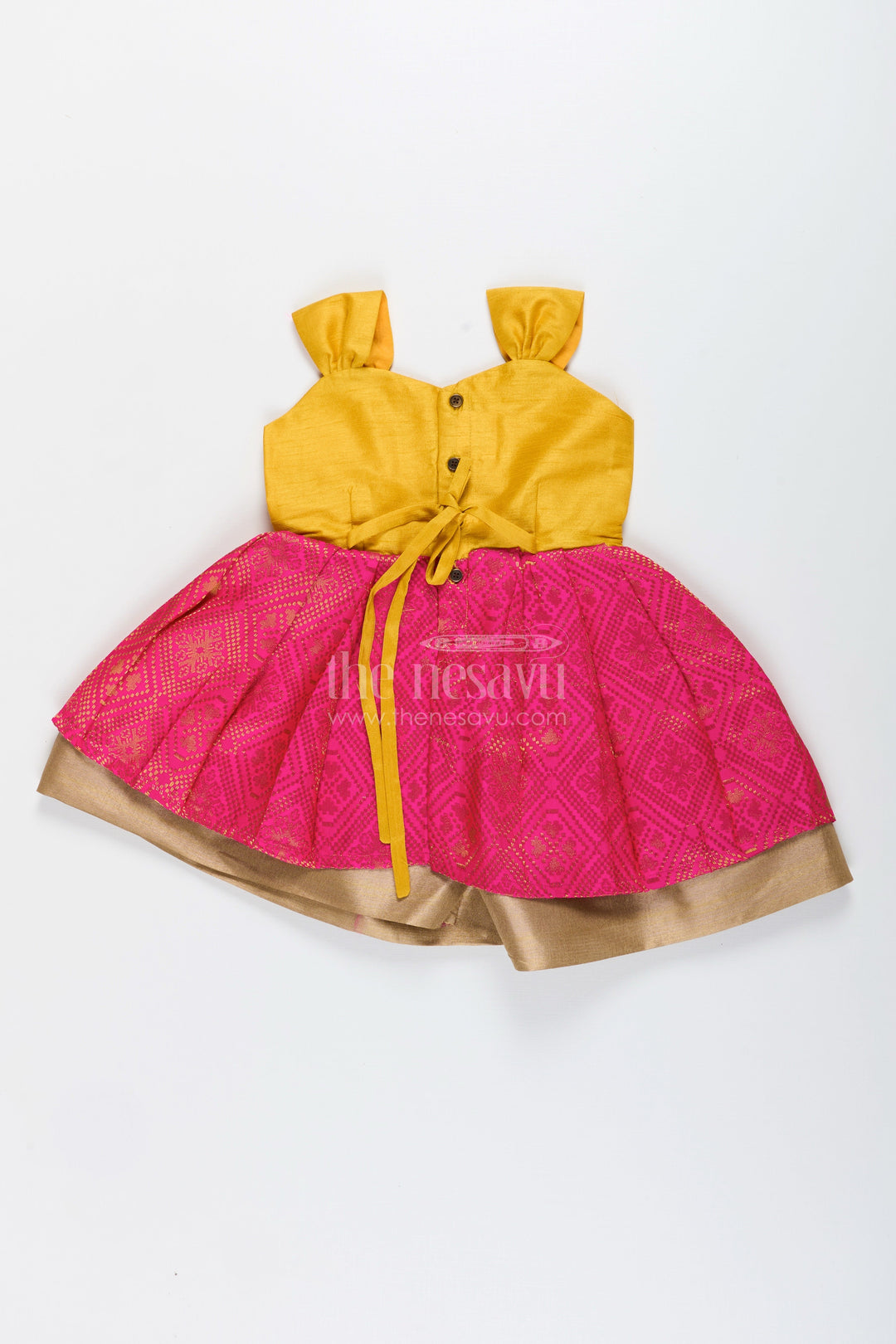 Silk frock for baby girls for traditional birthdays and pooja ceremonies