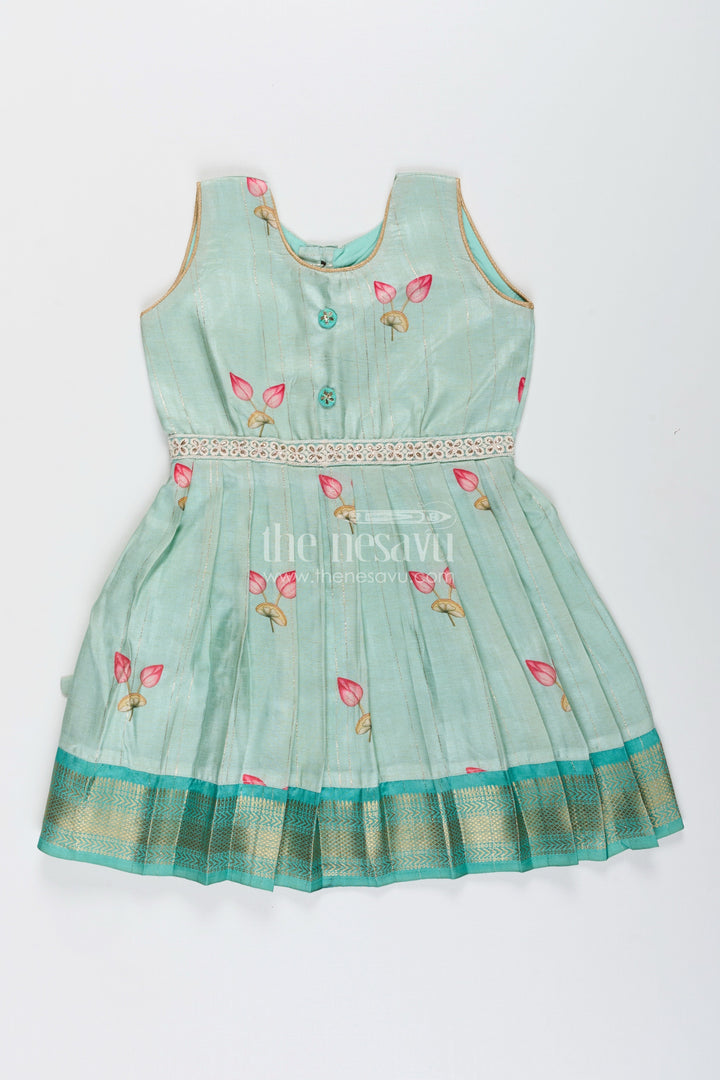 Toddler girl semi silk frock for weddings and cultural events