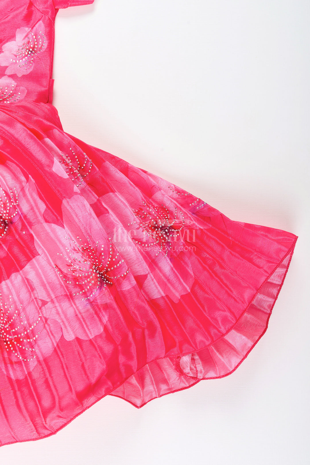 Baby girl festive frock with mirror work for birthdays and ethnic events