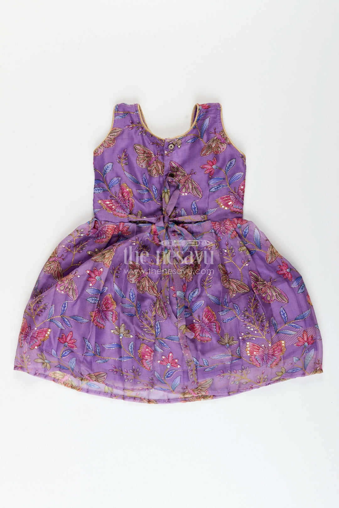 Silk frock for baby girls with lace work for festive and traditional occasions