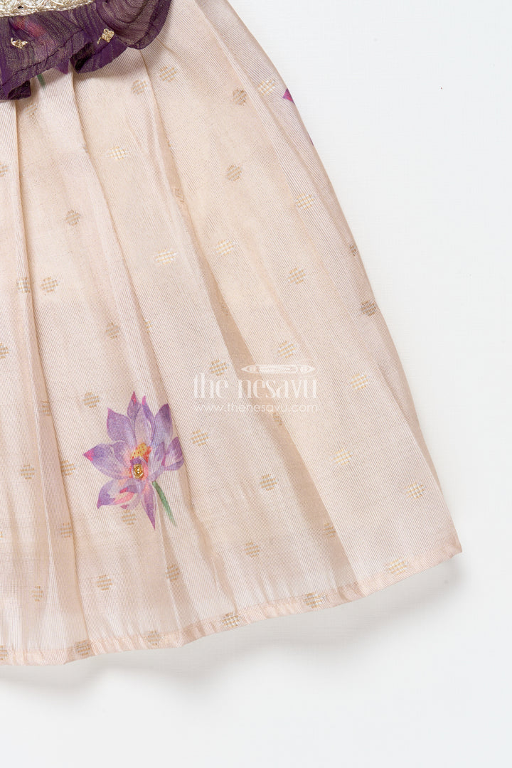 Silk frock for baby girls for birthdays and festive events