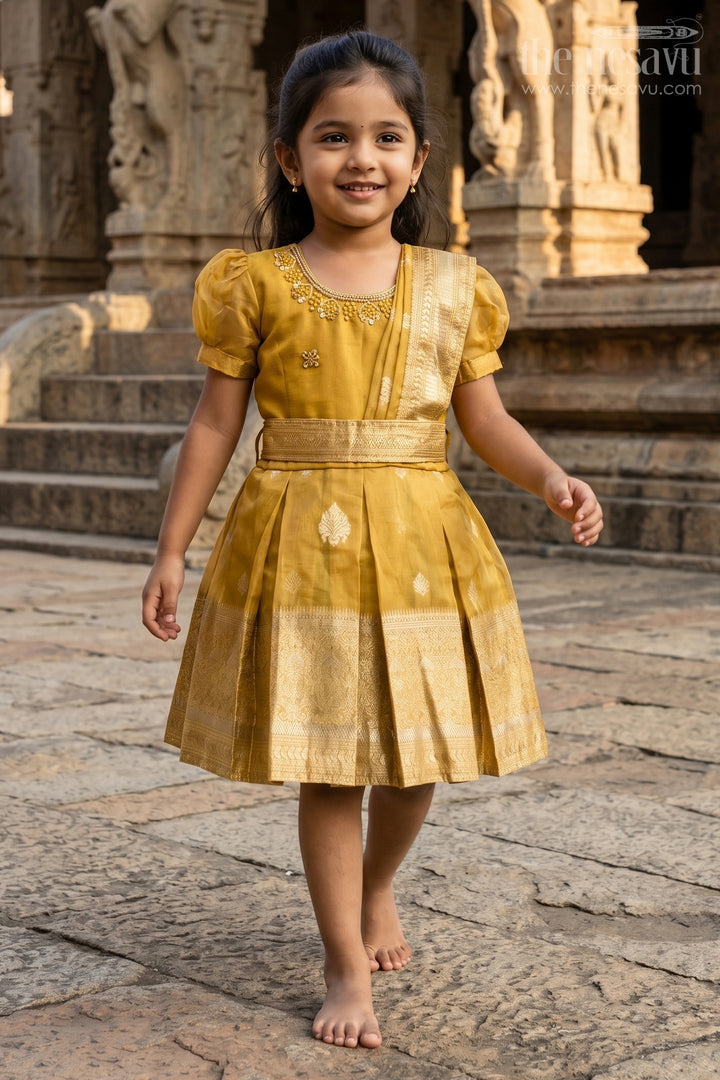 Baby Girl Silk Frock for Wedding and Traditional Occasions