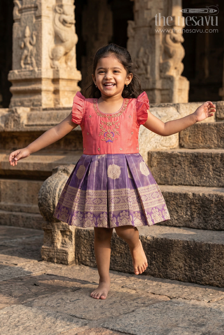 Baby Girl Silk Frock for Traditional Functions and Cultural Events