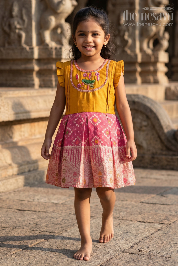 Baby Girl Silk Frock for Birthday and Festive Celebrations