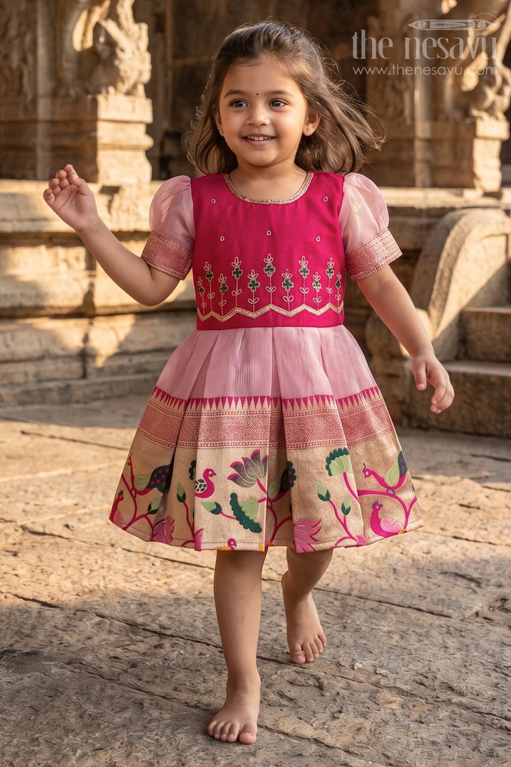 Baby Girl Ethnic Frock for Festive Family Functions and Photos