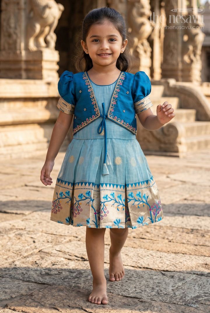 Baby Girl Silk Frock for Weddings and Festive Celebrations