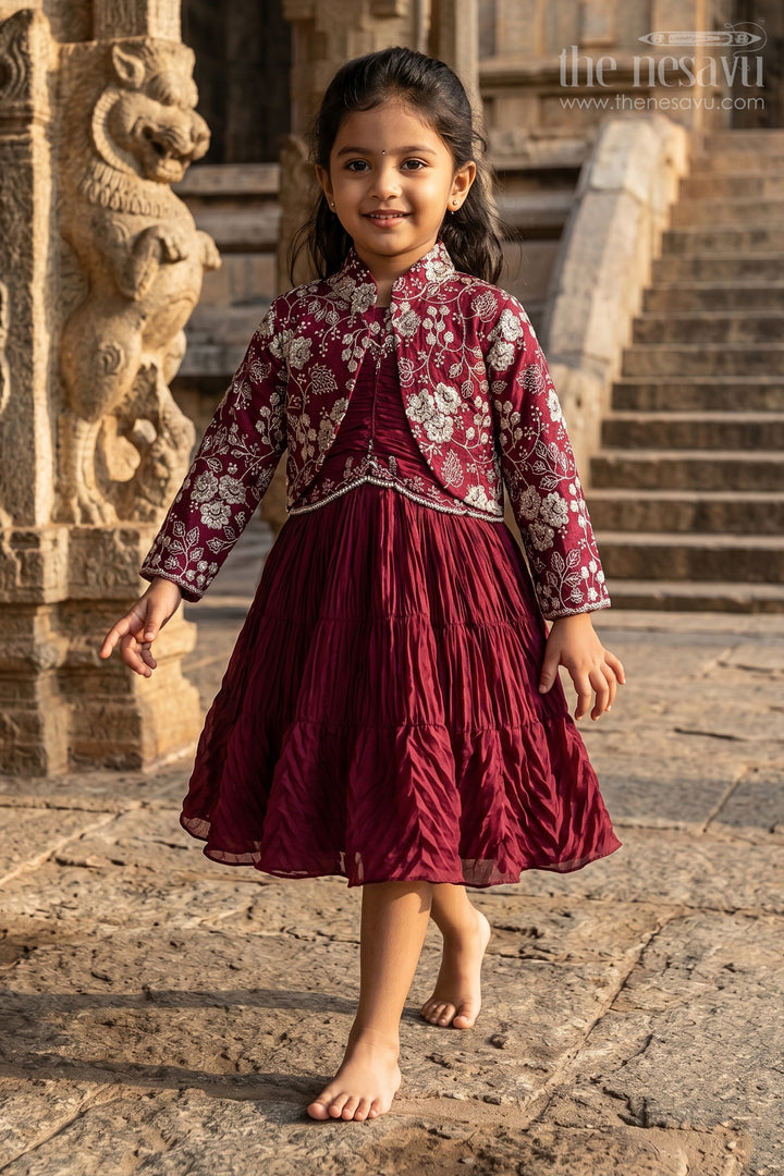 Baby Girl Silk Party Frock for Weddings and Special Celebrations