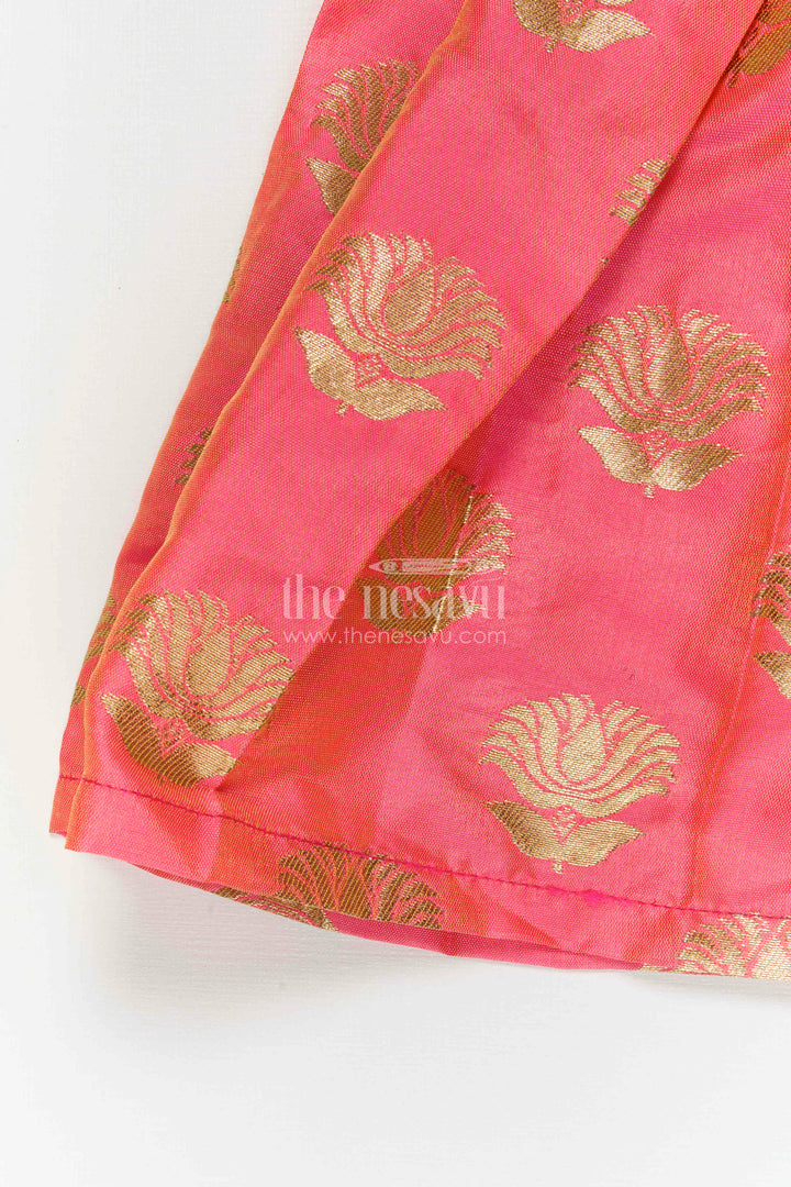 Baby Girl Silk Frock for Festive Celebrations and Special Occasions