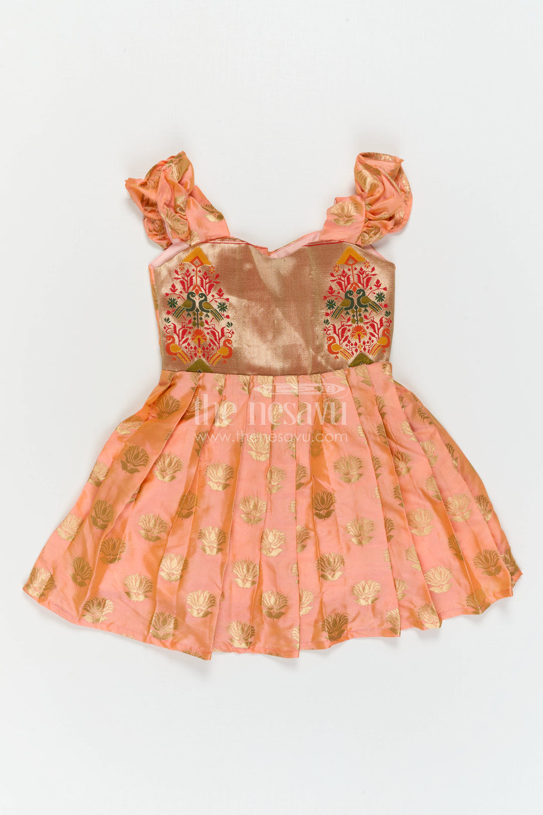 Baby Girl Silk Frock for Traditional Ceremonies and Festive Gatherings