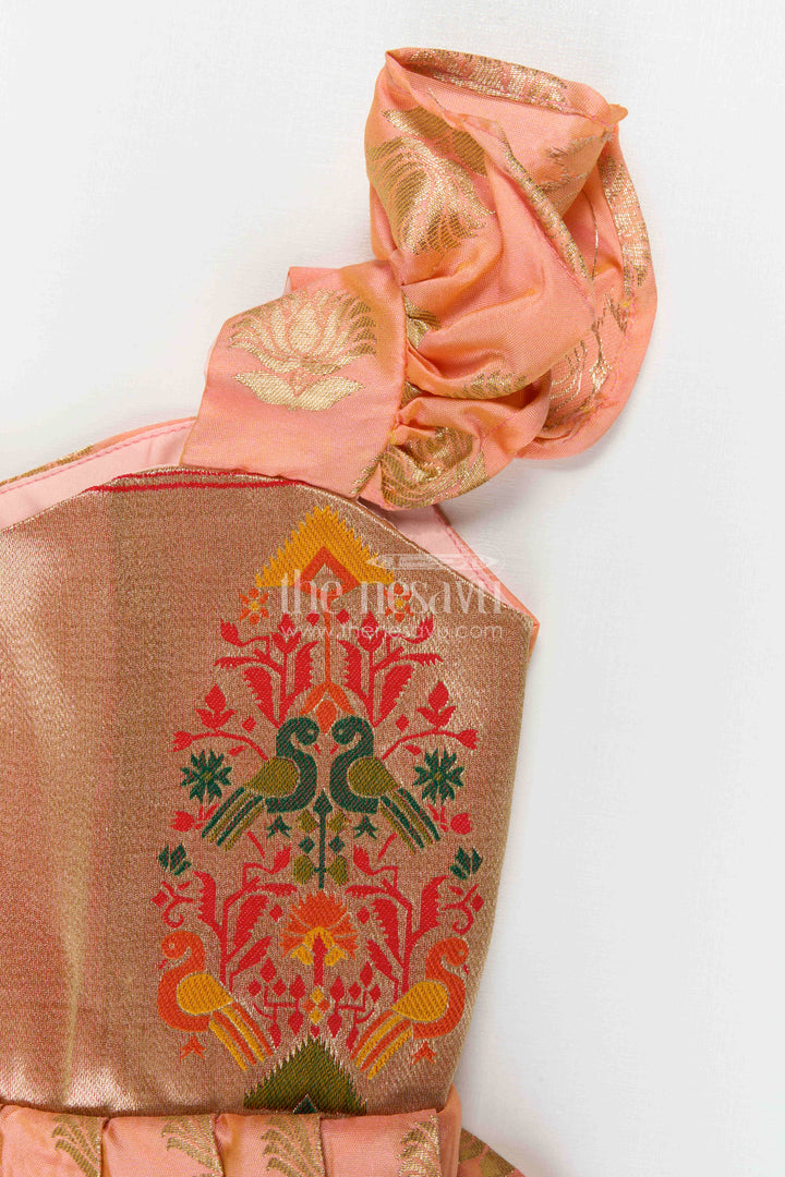 Baby Girl Silk Frock for Traditional Ceremonies and Festive Gatherings