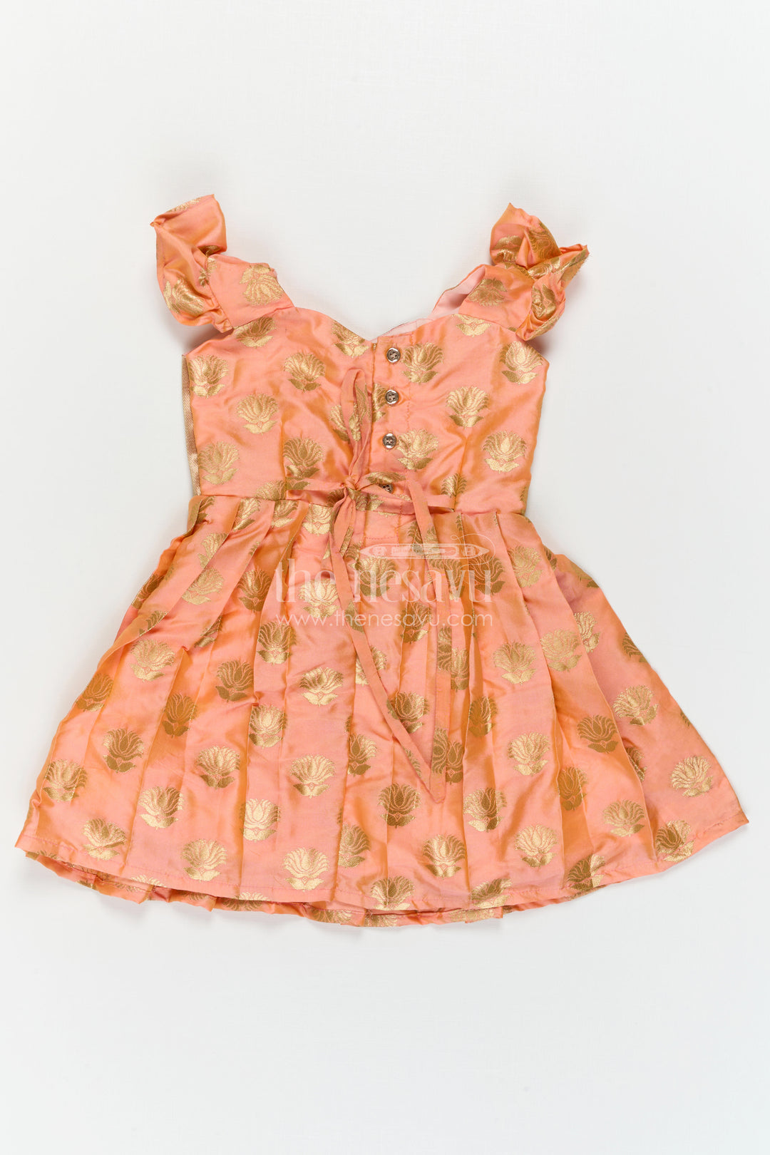 Baby Girl Silk Frock for Traditional Ceremonies and Festive Gatherings