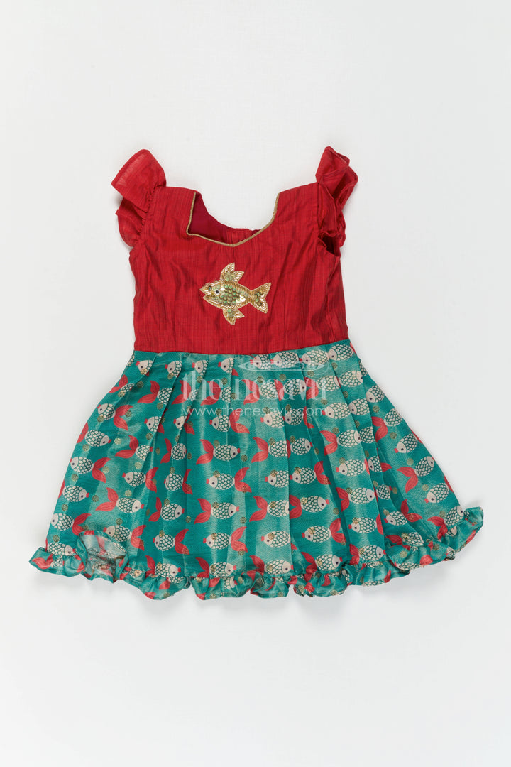 Baby Girl Silk Frock for Festive Celebrations and Birthday Moments