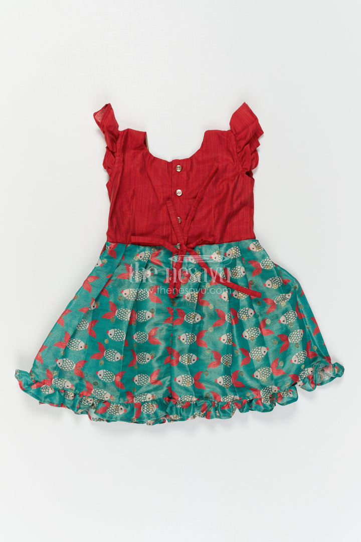 Baby Girl Silk Frock for Festive Celebrations and Birthday Moments