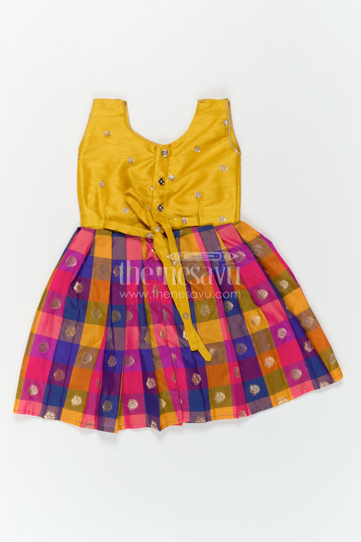 Girls Festive Silk Frock for Weddings and Traditional Functions
